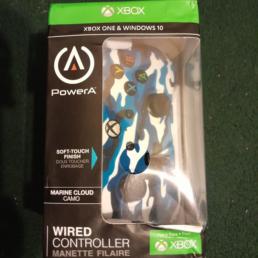 PowerA Wired Controller for Xbox One - Marine Cloud Camo.